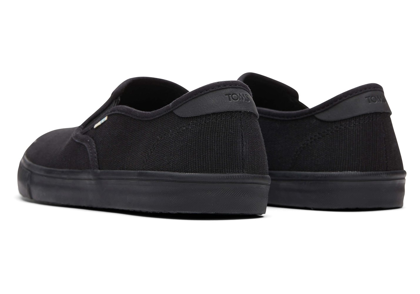 Toms Slip On Męskie Czarne - Baja - 96TLPSQHC